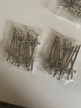 Colgante de espada de 55x16mm, 10 Uds., fabricación de joyas, colores de plata antigua, Color bronce antiguo, negro