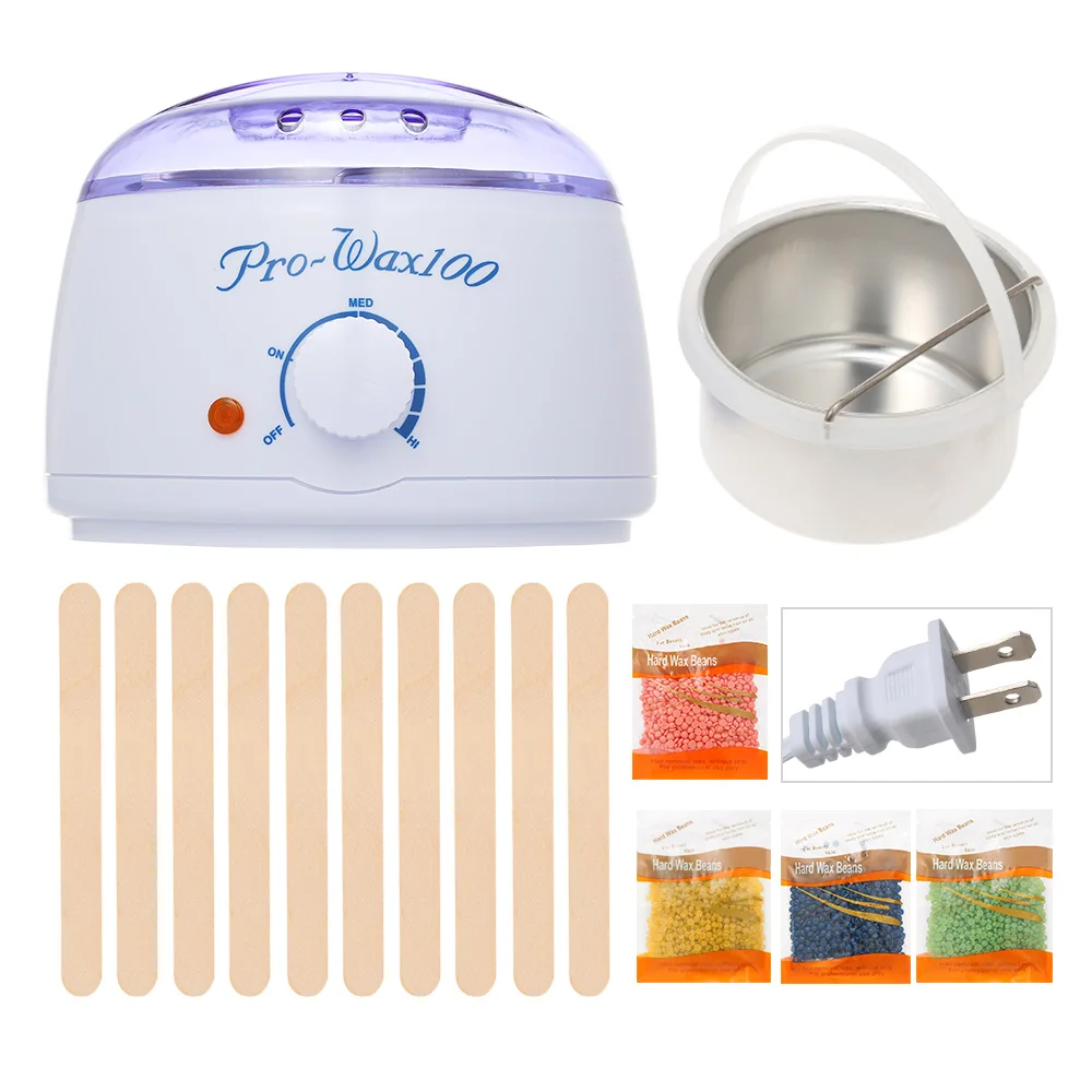 US plug Kit A Депиляционный набор для удаления волос тела cera depilatoria подогреватель воска мини спа ручная эпиляция ноги парафин воск для депиляции машина - Цвет: US plug Kit A