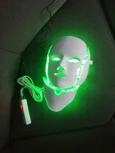 Foreverlily-mascarilla Facial de terapia de fotones Led, 7 colores, máquina de terapia de fotones, terapia de luz, máscara de acné, máscara Led de belleza para el cuello