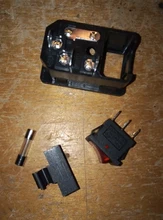 Enchufe de toma de corriente con interruptor basculante, 1 Uds., 10A, 250VAC, 3 pines, iec320, C14