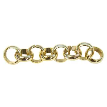 

7039 chain, 10 cm, link size 18x18mm (gold)