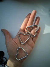 Llavero de mosquetón de aluminio con forma de corazón, 3 uds., Clip para acampar al aire libre, llavero con gancho para botella de agua, hebilla colgante, Kit de viaje para escalada