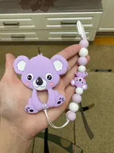 Teething Necklace Molar Silicone Beads Horse-Cookies Owl Koala Joepada Baby Toy Gift