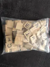 Toys Letter-Blocks Alphabet Scrapbooking Scrabble-Number Educational Tile Word 100pcs