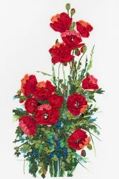 

Set for embroidery "Panna" "live picture" жк-2026 "poppies color"