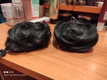 HUAYA-Pinza de pelo rizado corto para mujer, banda elástica para el pelo sintético, pieza para el pelo, moño de Donut, pinza para el pelo falso