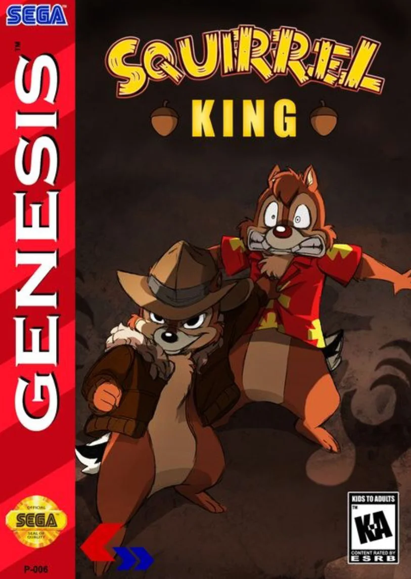 Картридж 16-bit Squirell King (Chip &amp Dale) для SEGA MEGA DRIVE 2 MD2 совместим со всеми 16 bit приставками