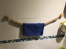 Napkin-Holders Towel-Dispenser-Accessory Bathroom-Decor Wooden Kitchen-Roll Hanging-Rope
