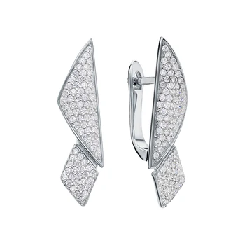 

Silver earrings with cubic zirconia sunlight sample 925