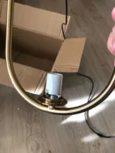 Pendant-Lights Hanging-Lamp Hoop Glass-Ball Industrial-Decor Gold Living-Room Modern Led