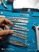 Pinzas electrónicas industriales antiestáticas ESD, Punta rectas y curvadas, pinzas de acero inoxidable de precisión, herramienta manual de reparación para teléfono SMD