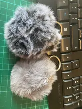 Llavero con pompón de pelo para mujer, Bola de Pelo de imitación suave, llavero de coche, llavero, bolsa, colgante, joyería, 20 colores