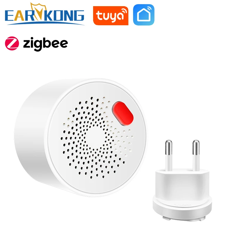 Zigbee Gas Leakage Detector Natural Gas Alarm Sensor For House Kitchen Security Support APP Notification And Alarm Reminder home security keypad Alarms & Sensors