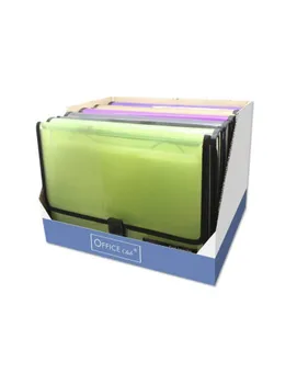 

OFFICE FOLDER CLUB FRAME SHAPED BELLOWS MADE IN PVC WITH CLASP CLOSURE POESSA