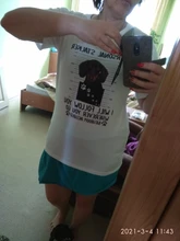 Mujer camiseta de perro kawaii Hipster camisetas de las mujeres camiseta de moda perro gráfico T camisas de manga corta Harajuku ropa de mujer
