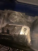 Colgante de hoja de afeitar Unisex, 8 Uds., collar de estilo Hip-hop, joyería de Metal, colgantes para artesanía Popular