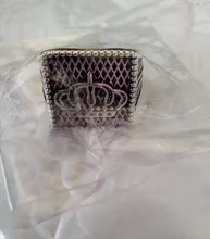 Anillo Vintage de corona de rey y reina para hombre y mujer, joyería de fiesta Punk, Color dorado, tallado de estrellas, regalos