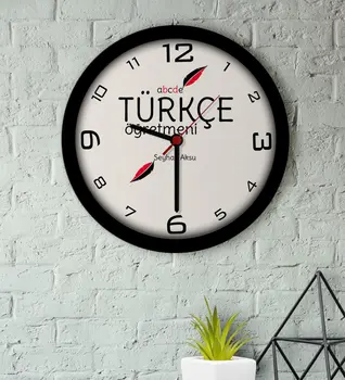 

Personalized Turkish Öğretmeni Wood Wall Saati-2