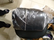 Plus-Size Coat Hooded-Collar Letter Faux-Leather XITAO Women Pocket Autumn Fashion New