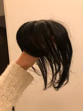Halo Lady-Clip de belleza de cabello humano para mujer, flequillo Invisible, pelo liso con flecos sin costuras, brasileño, no Remy, pérdida de cabello suave