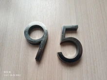 Door-Plate Sign Sticker Number-House Address Abs-Plastic Plaque Hotel 0123456789 Modern