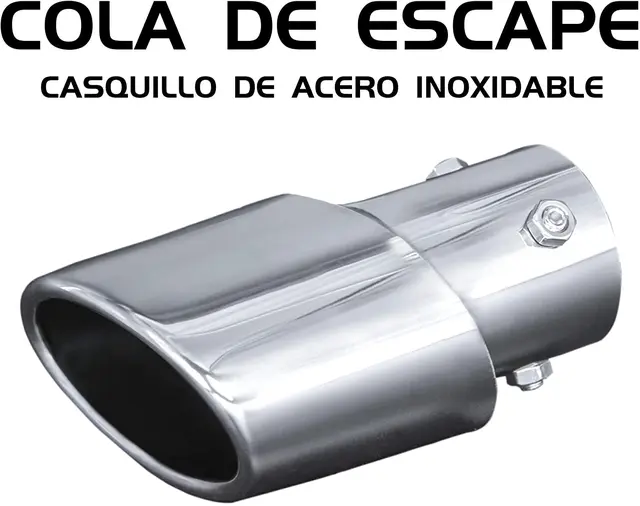 Auto cola de escape, terminales de escape, universal de coche, modelo f235,  acero inoxidable - AliExpress
