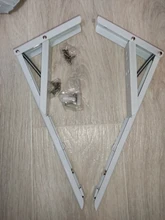 NAIERDI-Soporte ajustable pesado de montaje en pared, ángulo de plegado triangular, para banco, mesa, estante, mueble, hardware, 2 uds.