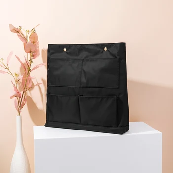 

Large canvas bag lined with A4 file finishing bag multifunctional schoolbag briefcase lined bag middle bag