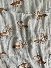 Manta de muselina para bebé, edredón de unicornio, bambú, súper suave y esponjoso, Deken de baño Infantil mensual, envoltura para niños, Bebek