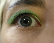 MOONZI verde anual lente de contacto de lentes de contacto para los ojos pequeña hermosa alumno 2 unids/par grado de miopía receta