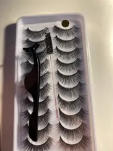 Pestañas 3D de visón, maquillaje, pestañas postizas largas naturales, extensión de pestañas llamativas, pestañas postizas hechas a mano, 10 pares