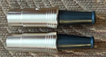 2 uds. De conector DIN de 5 pines, Cable Midi, Conector de Audio de plomo, conector macho en línea de Metal