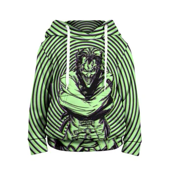 

Детская толстовка 3D «Joker in a straitjacke» для мальчиков и девочек, Комфортная толстовка-кенгуру с рисунком, Полная запечатка