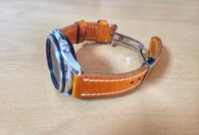 MAIKES-correa de cuero genuino para reloj, 20mm, 22mm, 24mm, accesorios para relojes DW, Galaxy Watch Gear s3