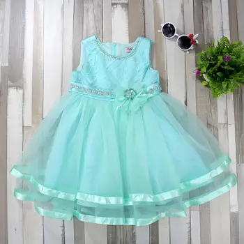 

Summer dress for girls, princess dress sleeveless strappy fashion embroidery flower and bright, nice clothes for girls