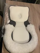 Almohada moldeadora de cabeza de bebé de dibujos animados, cunas portátiles para bebé, cojín de espuma viscoelástica para dormir, accesorios para el cuidado del sueño