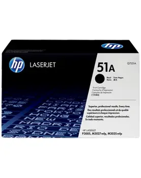 

Toner cartridge original LaserJet 51A black For HP Laserjet serials P3005, M3027mfp and M3035mfp