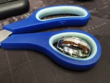 FDLK-anillos de acero inoxidable de carburo de tungsteno con incrustaciones, Flecha de meteorito de madera de Koa hawaiana, joyería para hombre, 8mm