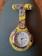 Relojes de enfermera con Clip impreso, broche colgante de bolsillo, médico enfermeros, de cuarzo, HSJ88