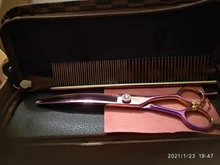 Fenice-Tijeras profesionales para peluquería canina, herramienta de alta gama, ideal para cortar pelo de perros y gatos, de 7,0 pulgadas