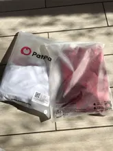 PatPat-Conjuntos de Serie Blanca y rojos a juego para Familia, mosaico, novedad de 2021, vestidos con cuello en V, camisetas, peleles