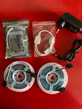 Led-Strip-Light Power-Adapter Music-Controller Bluetooth Flexible 2835 Rgb 5050 12V 10M