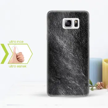 

Personalized Custom Samsung Galaxy Note 5 Slim Clear Silicone Phone Cover (Leather Temalı-1)