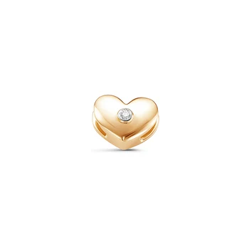 

585 sterling gold pendant with stones: Diamond