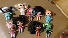 L O L Sorpresa de la serie 5 Hairgoals cambio de Color de 8cm gran hermana pelo muñecas LOL Bhaddie muñeca salpicaduras conjunto niños jugar juguete para regalo