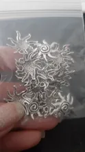 20 unids / lote dijes colgantes de sol Color plata antigua joyería de dijes de sol DIY dijes de sol para hacer pulseras