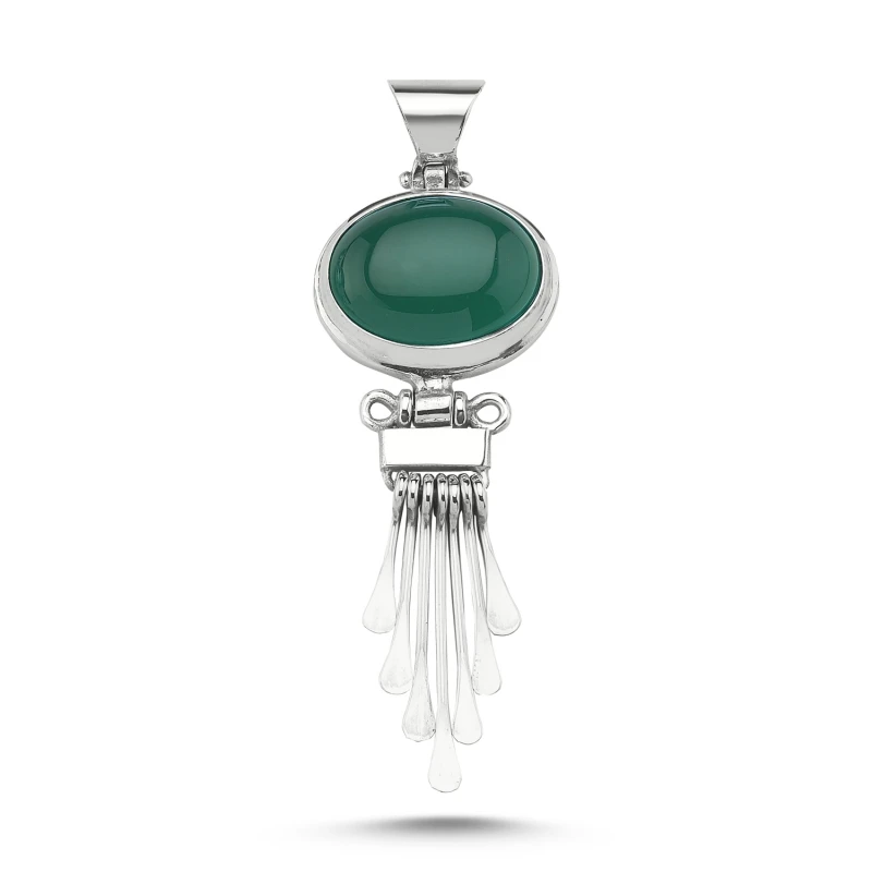 

Armagano Green Agate Stone Handwork Pendant