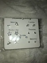 7 par/set de corazón de cristal pendientes hojas para las mujeres encanto de diamantes de imitación pequeño conjunto de pendientes de perlas de joyería de regalo Brincos