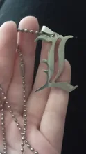 Chain Necklaces Jewelry-Accessories Pendant Beads Death Note Cosplay Lawliet English-Letter