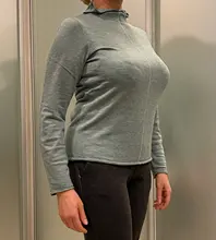 Turtleneck Sweater AMII Fashion Women Tops Pullover Autumn Solid Thin Minimalism 12040610